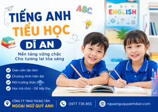 Tiếng Anh Tiểu Học Dĩ An , Nền Tảng Vững Chắc Cho Trẻ