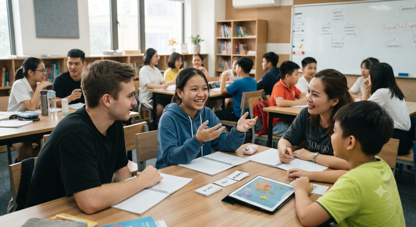 Thiếu môi trường luyện tập giao tiếp thường xuyên